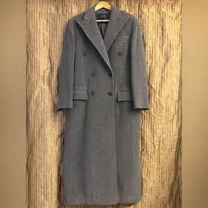 Lauren Ralph Lauren Long Grey Wool Coat